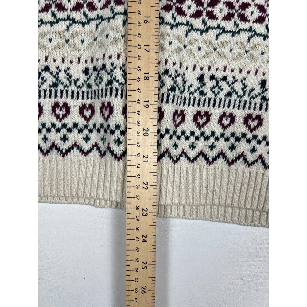 Vintage Northern Reflections Women  L Blue Embroidered 100% Cotton Sweater - Picture 8 of 8
